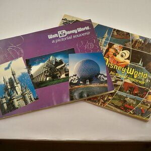 Pictorial Souvenir of Walt Disney World 1972 & Early 90s Vintage Books